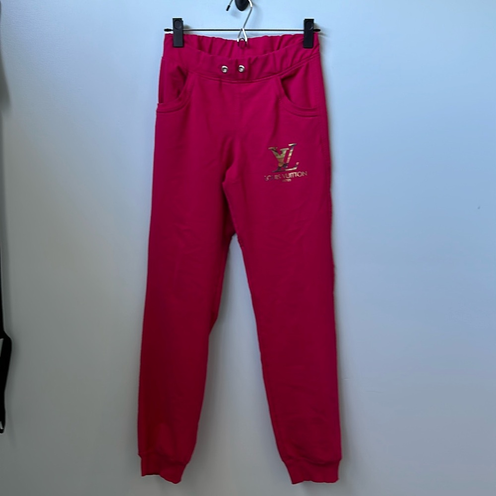 Louis Vuitton hot pink joggers